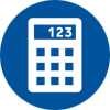 Financial Tools icon with Calculator
