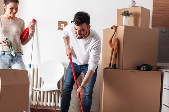 Mortgage Spring Cleaning Stock Photo