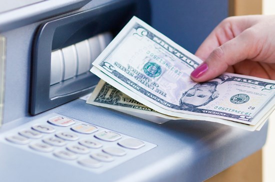 Stock image of an ATM