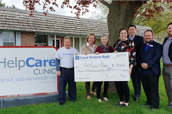 HelpCare Clinic accepts a grant from Great Western Bank