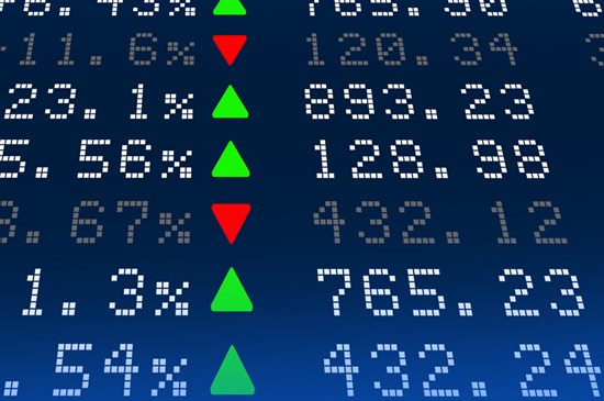 Stock background image depicting a series of stock tickers.