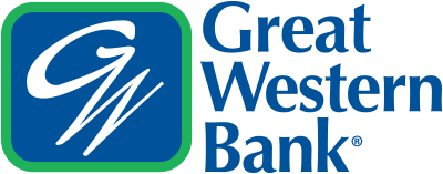 Great Western Bank stacked logo